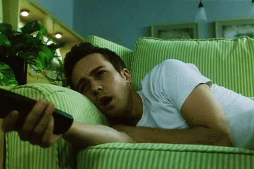 Bored TV gif